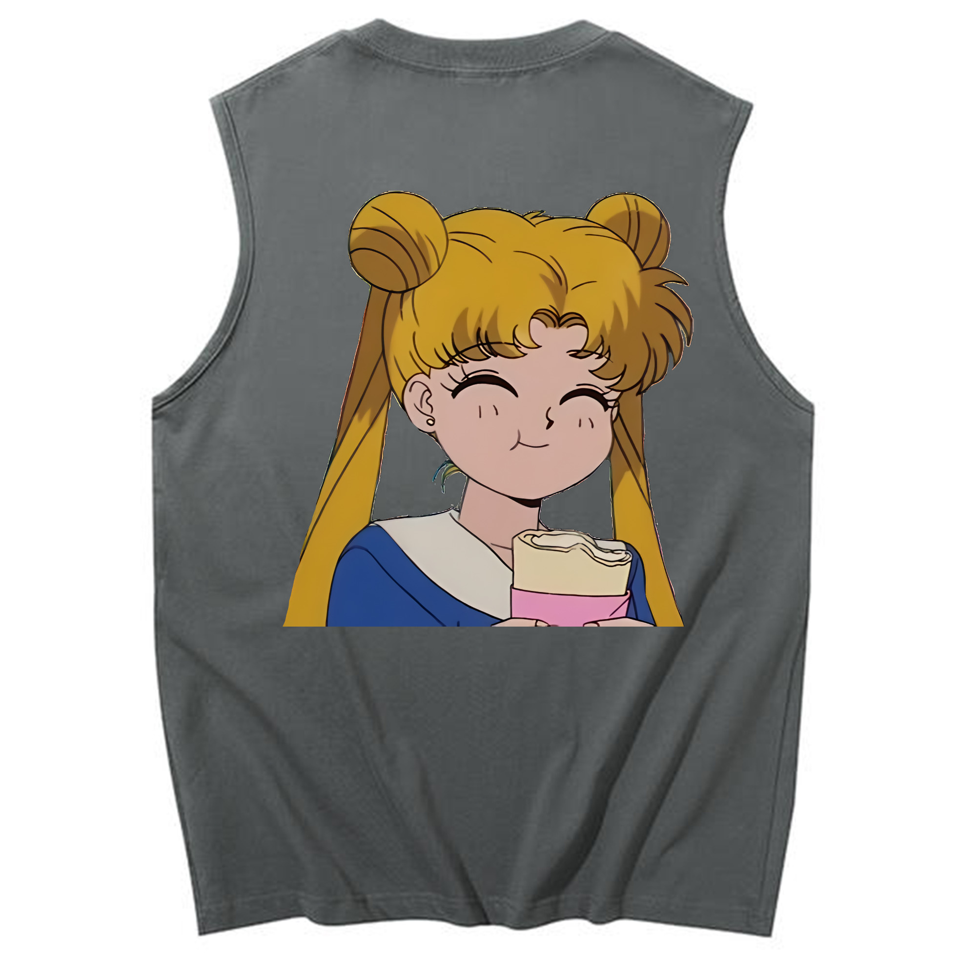 （画像用） 美少女戦士セーラームーン 愛野 美奈子 あいの みなこ Sailor Moon Aino Minako コットン100％タンクトップ（背面プリント）